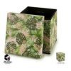 Ottoman leaf design foldable storage box stool-2fumbe-furniture uganda