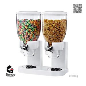 White-Double-Cereal-Dispenser-2fumbe-Storage