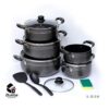 Non-stick 5 dishes Aluminium cookware-Without pan-2fumbe