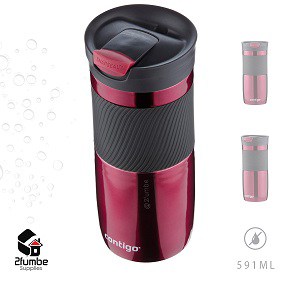 Red-SnapSeal 591ML Contigo travel mug-2fumbe-Kitchenware