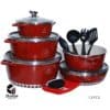 Maroon cookware