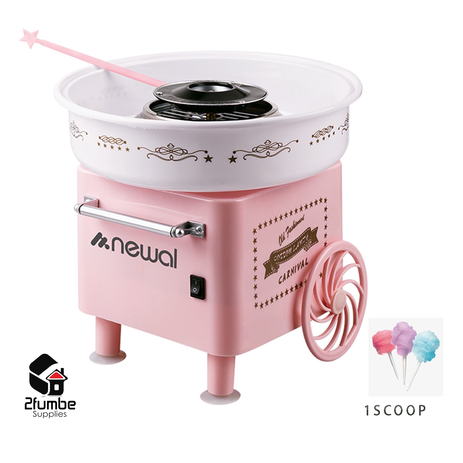 Newal Electric Cotton candy Machine-2fumbe Beverage appliances
