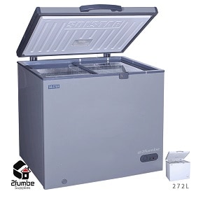 Solstar-272 Liters Chest Deep freezer-CF400-SGLBSS-with Sliding Door and Double Basket-2fumbe