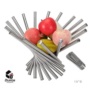 Stainless steel rotation-fruit basket-2fumbe Kitchenware