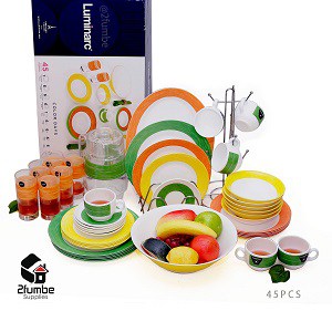 45 pieces Luminarc dinnerset-Color Days-2fumbe-kitchenware