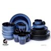 24PCS Ceramic Blue Dinner set -2fumbe-kitchenware
