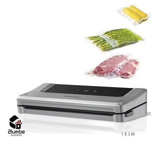 Take the stress out of your monthly food shopping and meal preparation with a Vacuum Sealer. Buy food in bulk to save time and money. Extend the food life up to 5 times with the extraction powered sealer.