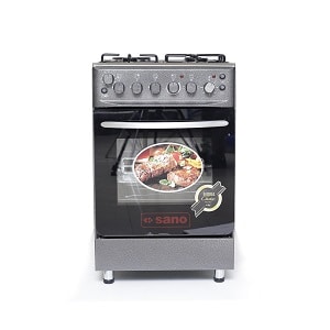 3X1 Sano Full Standing Grey Gas cooker 55x55-front-2fumbe-Kitchenware