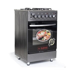 3X1 Sano Full Standing Grey Gas cooker 55x55-side-2fumbe-Kitchenware
