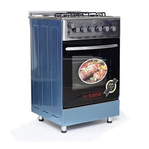 3X1 Silver-Sano- Electric Gas cooker-side view-60x60