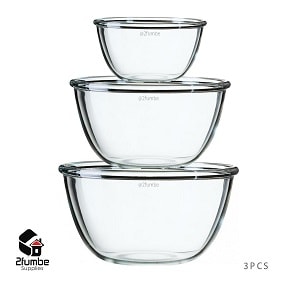 Luminarc Glass mixing bowls for dough and serving food-2fumbe-kitchenware