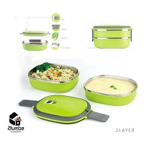 Tendemei-Insulated Double layer lunch Box-2fumbe-kitchenware