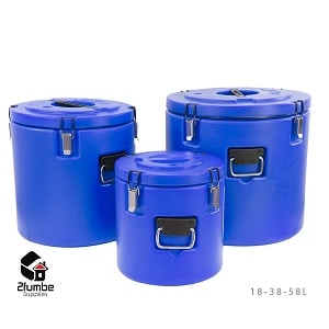 Blue large size insulated catering hot pot set-2fumbe-supplies uganda