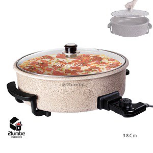 Newal Brown Granite 38cm wide pizza pan-2fumbe kitchen appliances
