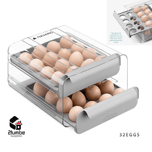 Plastic Fridge Eggs Storage organizers-2fumbe