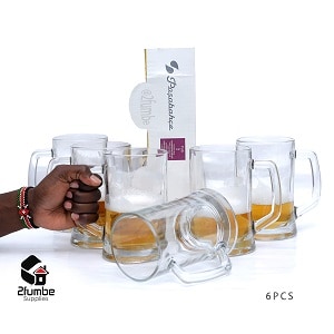 Pasabahce Beer Mug Glass set-2fumbe Glassware