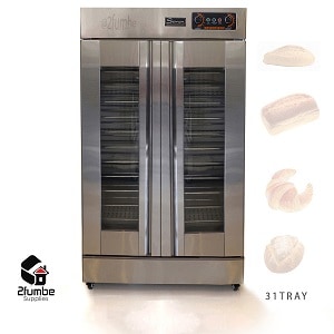 Stainless steel Double door bread proofer-2fumbe Kitchen Appliances