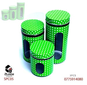 3Pcs Glass Canisters
