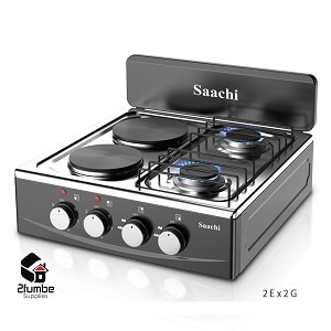 Saachi 2 Electric 2 Gas stove-2fumbe Cookers