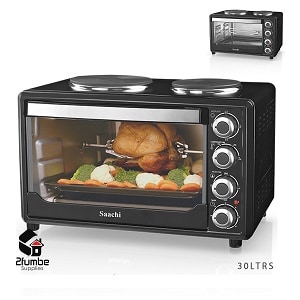 Saachi 30 Literes Mini oven with Hobs-2fumbe Kitchen aPPLIANCES