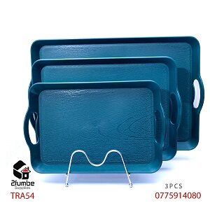 3PCS GREEN SERVING TRAYS