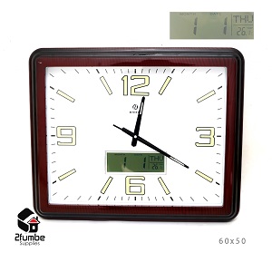 CLT33 -Wall Clock 60x50 2fumbe Supplies Lim