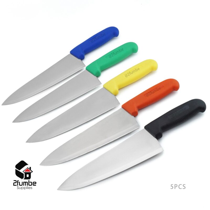 5PCS COLOR CODED PROFESSIONAL KNVES SET