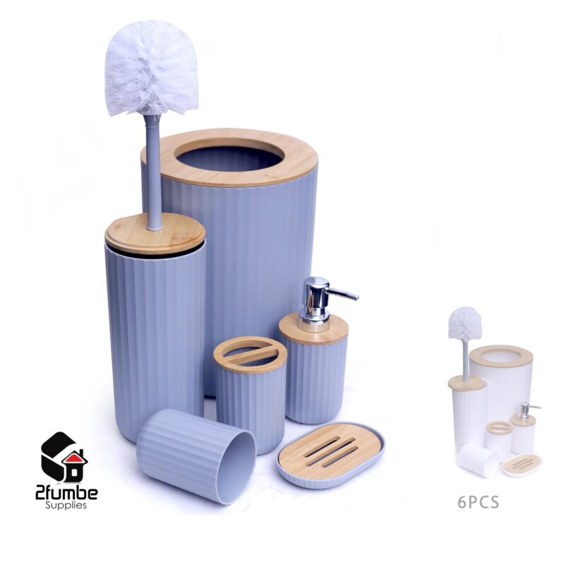 Luxury White 6pcs Bathroom Set