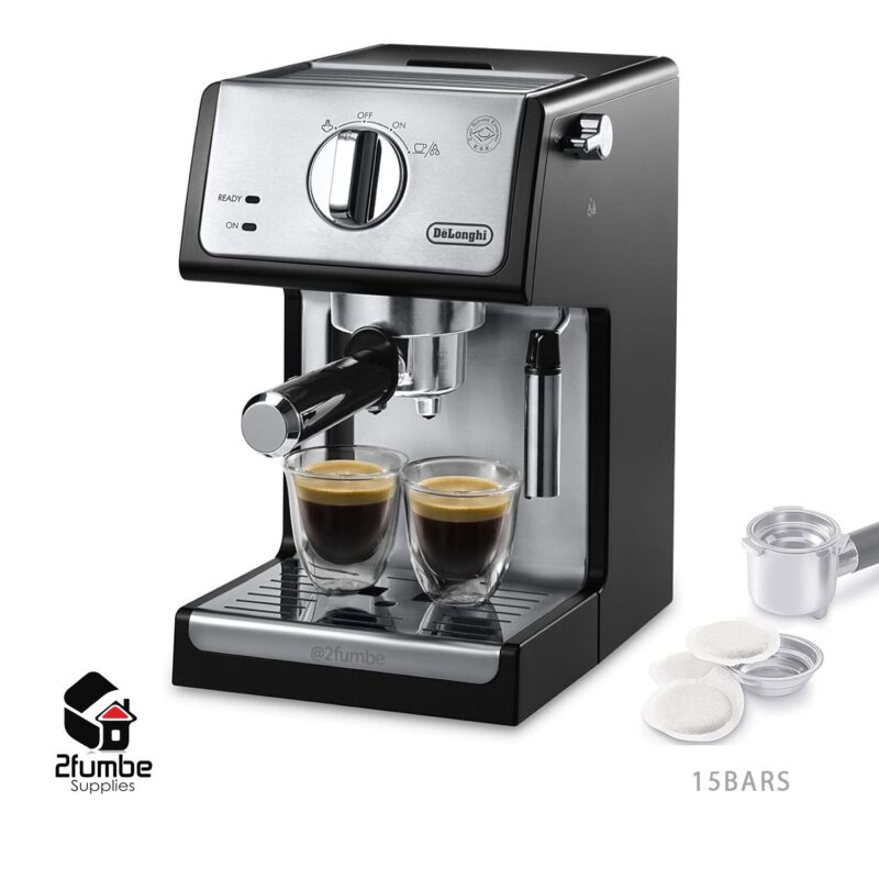 De'Longhi 15-Bar Pump Espresso Machine with Manual Milk Frother – ECP3420