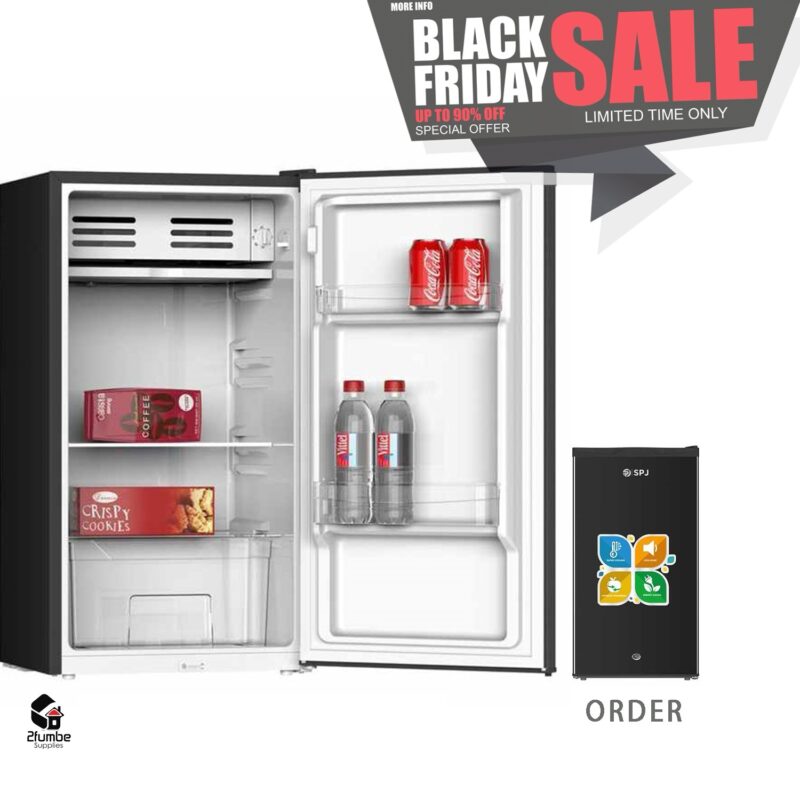 SPJ 120L Refrigerator – Silver/Black