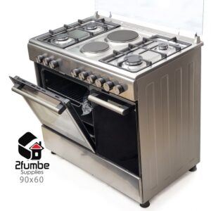 6 Ring Electric Gas Cooker-with-an-Electric-Oven-90x60