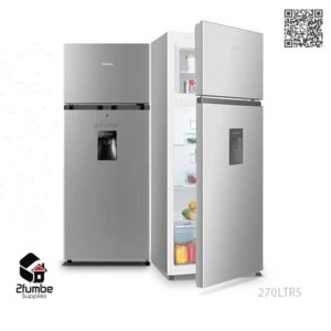 270L-Hisense-Double-Door-Fridge-with-Dispenser-2fumbe-Refrigerators