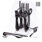 Black-24pcs-cutlery-set-2fumbe-Silverware